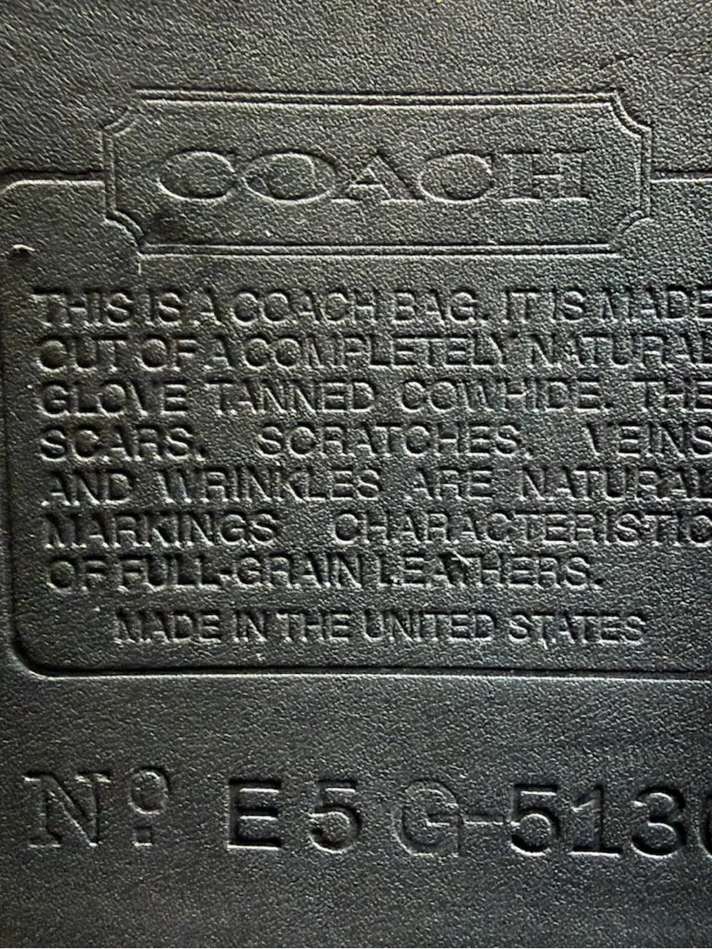 VINTAGE COACH BLACK LEATHER STATION BAG - PRISTINE MINT - AUTHENTIC